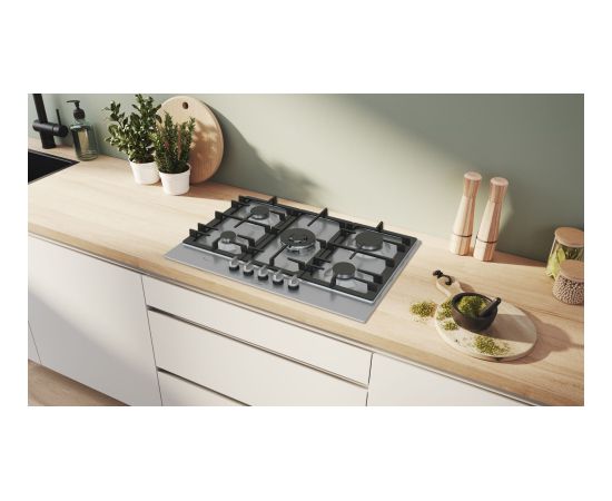 Bosch Serie 6 PCQ7A5I90 hob Stainless steel Built-in 75 cm Gas 5 zone(s)