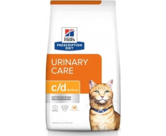 HILL'S PRESCRIPTION DIET Feline c/d Urinary Care Multicare Dry cat food Chicken 8 kg