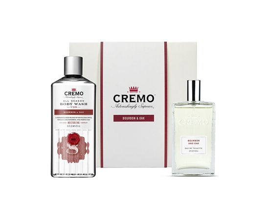 Cremo Bourbon & Oak Set - Dárková sada tělové péče Smaržas - NESAKĀRTOTS