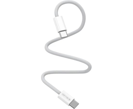 JBL Jellico IP15 Pīta auduma iPhone 15 / 16 USB-C uz USB-C Datu & Ātrās PD 60W uzlādes kabelis 1m Balts Data USB kabeļi