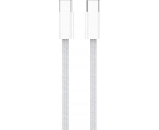 JBL Jellico IP15 Pīta auduma iPhone 15 / 16 USB-C uz USB-C Datu & Ātrās PD 60W uzlādes kabelis 1m Balts Data USB kabeļi