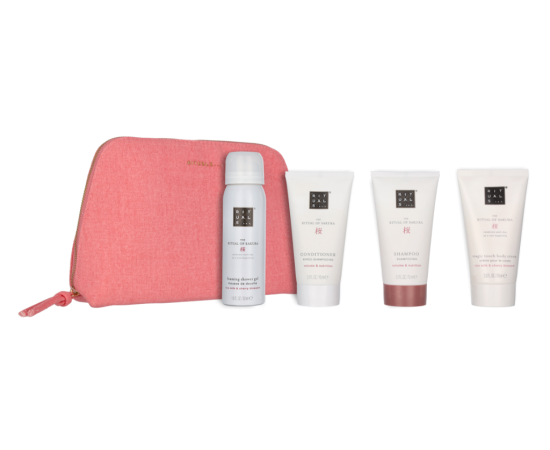 (Ir veikalā) Dāvanu komplekts Rituals Sakura Giftset 260ml (Foaming SG 50ml + Body Cream 70ml + Conditioner 70ml + Shampoo 70ml)