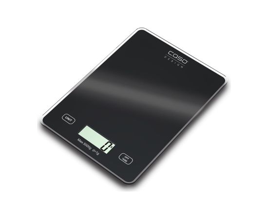 Caso Kitchen scale Slim Maximum weight (capacity) 5 kg Graduation 1 g Black Svari (virtuves)