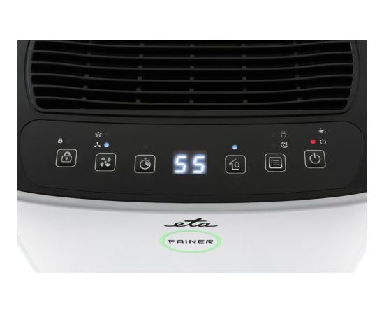 ETA Dehumidifier ETA263090000 Fainer Power 180 W Suitable for rooms up to 150 m³ Suitable for rooms up to 60 m² Water tank capacity 2 L White