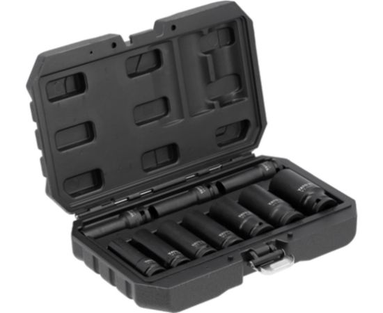 Uzgriežņu galviņu komplekts Yato YT-10557; 1/2''; 10-27 mm; 10 gab.