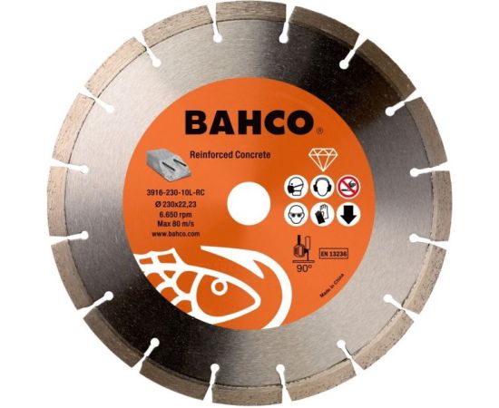 Dimanta griešanas disks Bahco 3916-230-10L-RC; 230 mm