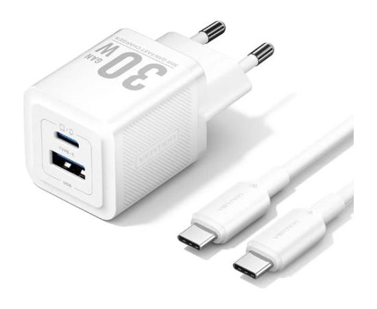 MOBILE CHARGER WALL USB +CABLE/30W 2P TZ-FEQW0-EU-01 VENTION