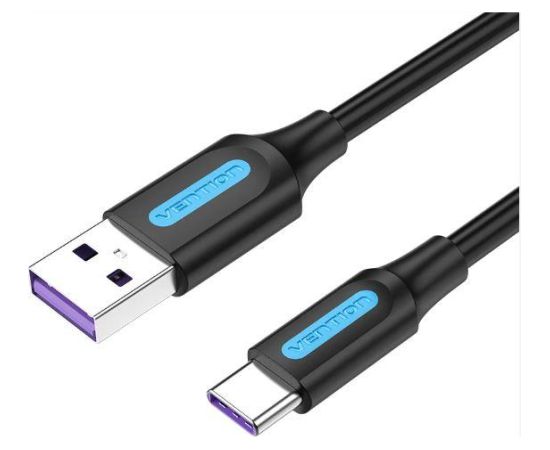 CABLE USB-C TO USB2.0/2M BLACK CORBH VENTION Data USB kabeļi