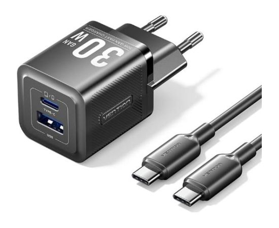 MOBILE CHARGER WALL USB +CABLE/30W 2P TZ-FEQB0-EU-01 VENTION