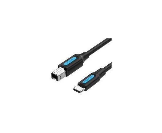 CABLE USB-C TO USB 2.0B/2M BLACK CQUBH VENTION Дата USB-кабели