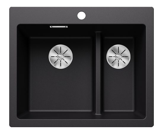 Blanco PLEON 6 Split SILG PDUR Black InFino O.AF Кухонные раковины