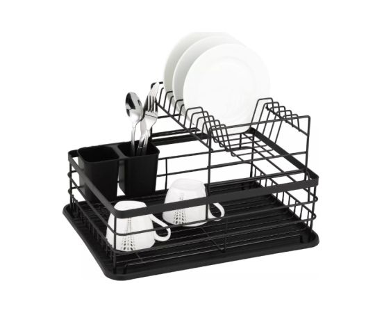 Trauku žāvētājs, divrindu, tērauds-plastmasa, melns, KINGHoff, KH 1716