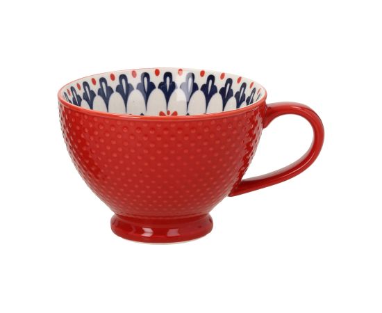 Mug SEREN H7,7cm 355ml, red/blue