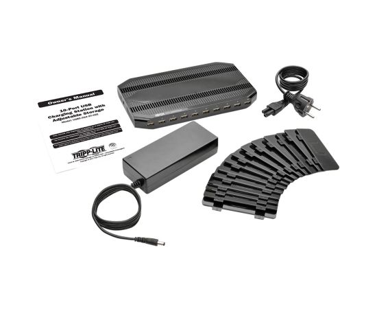 Tripp Lite 10 Port USB Charging Station with Adjustable Storage U280-010-ST-CEE