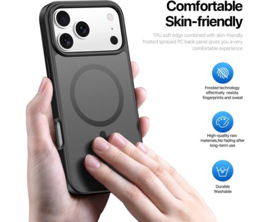 Case Dux Ducis Yind Apple iPhone 17 Pro Max black Neoriģinālie Maciņi