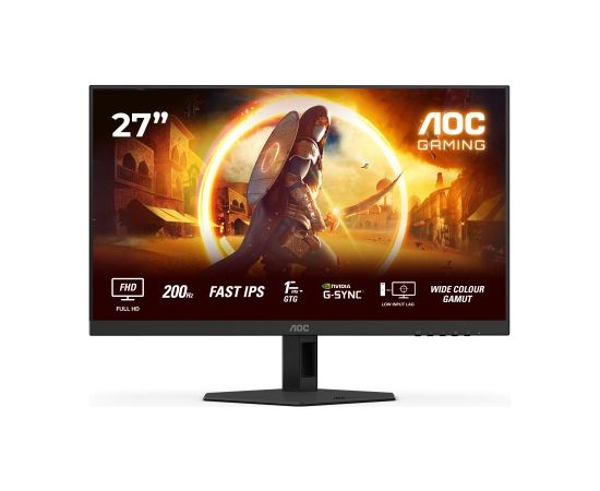 AOC G4 27G4HRE Monitor 27'' Fast IPS FHD 1920x1080, 1 ms, 300 cd/m2, 200 Hz, Black