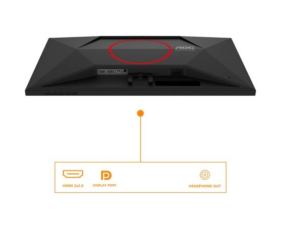 AOC G4 27G4HRE Monitor 27'' Fast IPS FHD 1920x1080, 1 ms, 300 cd/m2, 200 Hz, Black