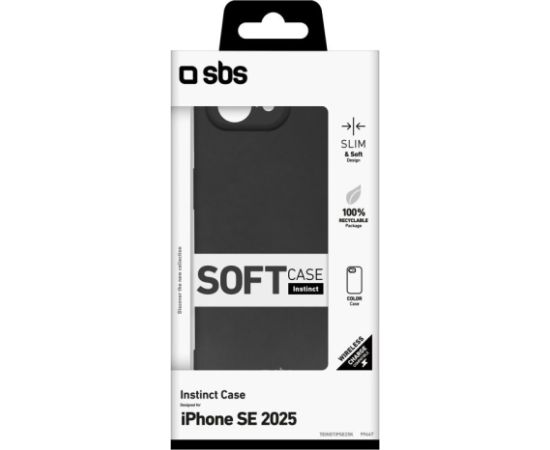 Apple iPhone 16e Instinct Cover By SBS Black Чехлы - оригинальные