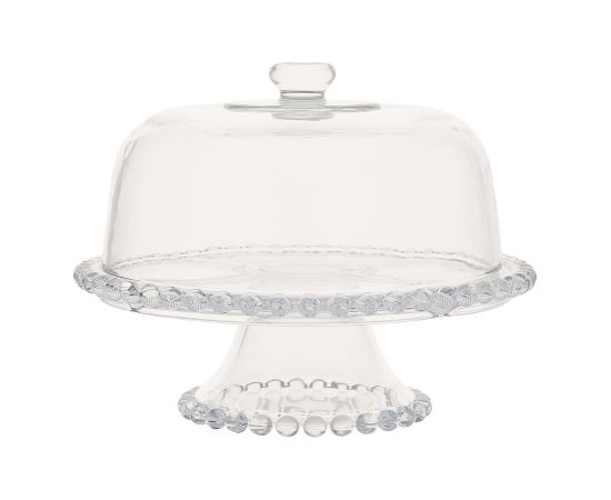 Glass platter 3in1 CAKE PLATE D31xH23cm