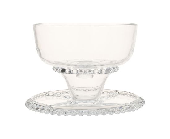 Glass platter 3in1 CAKE PLATE D31xH23cm