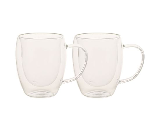 Mugs DOUBLE 2pcs 300ml glass with double wall