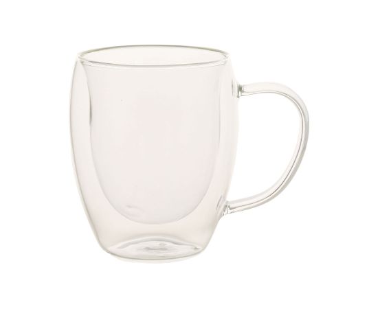Mugs DOUBLE 2pcs 300ml glass with double wall