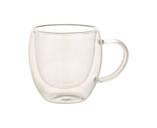 Mugs DOUBLE 2pcs 200ml glass with double wall