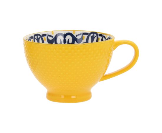 Mug SEREN H7,7cm 355ml, yellow/blue