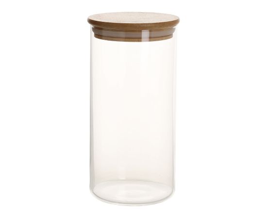 Glass jar JARA D8,3xH17cm 1000ml with bamboo lid