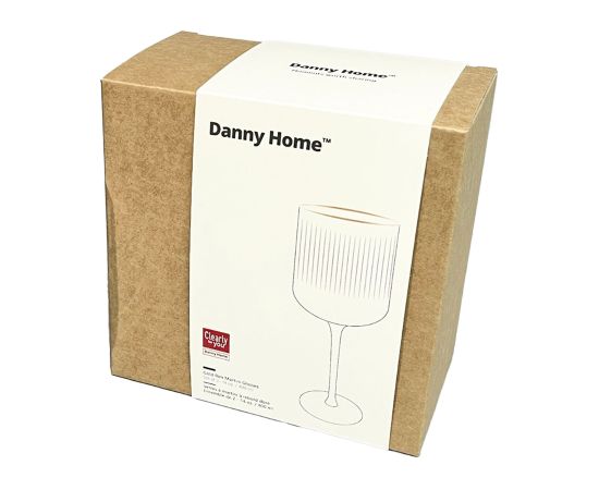Wine glasses GOLD RIM 2pcs H19,7cm, 400ml