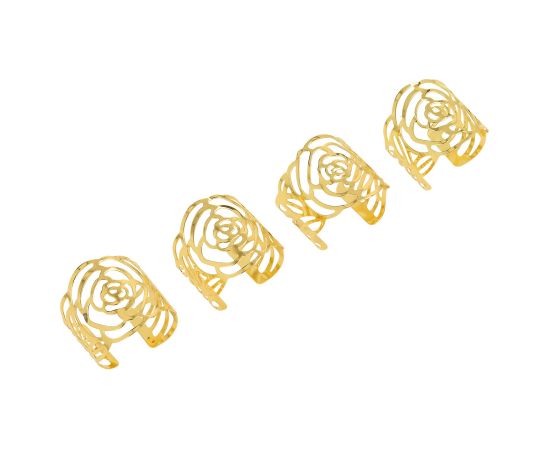Napkin rings GLAMOR 4pcs, rose