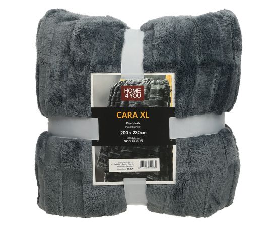 Pleds CARA XL 200×230 cm, tumši pelēks