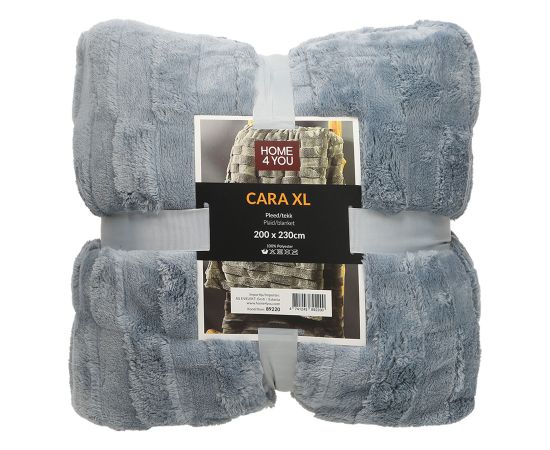 Pleds CARA XL 200×230 cm, zilgani pelēks