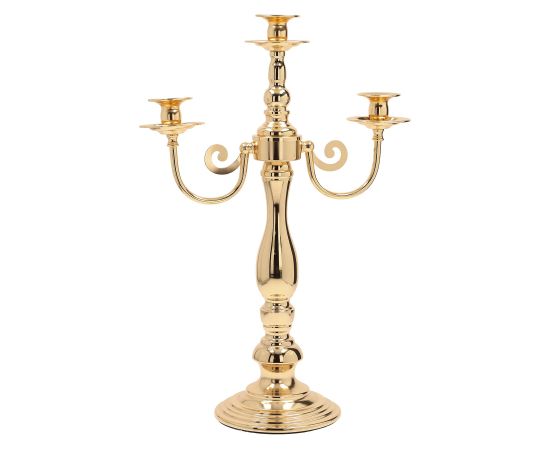 Candlestick LAUDRE 3 pcs 28xH49cm, gold
