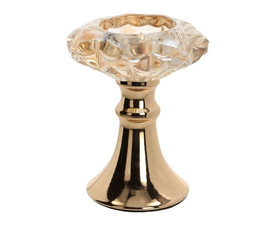 Candlestick LAUDRE D9xH11cm, gold