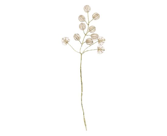 Artificial branch SHINE 13cm, pearls