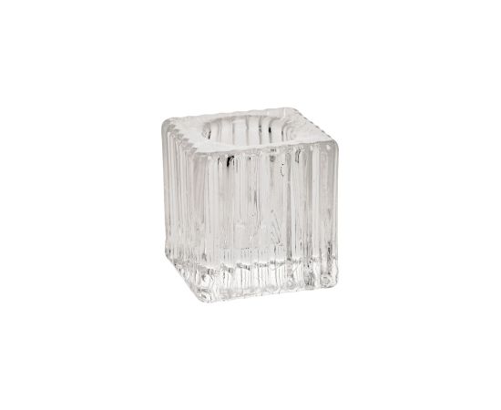 Candle holder GELSA 4x4xH4cm, glass