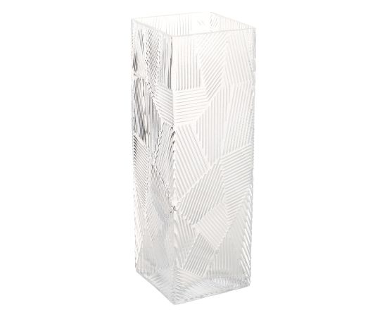 Vase ZANA 10x10xH30cm, clear glass