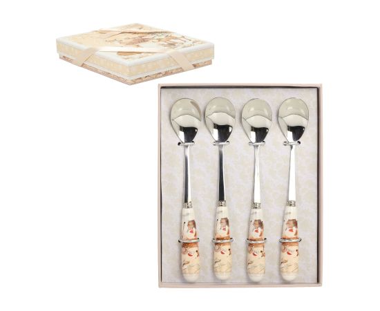 Spoons MIA DEER 4pcs 15cm, in a gift box