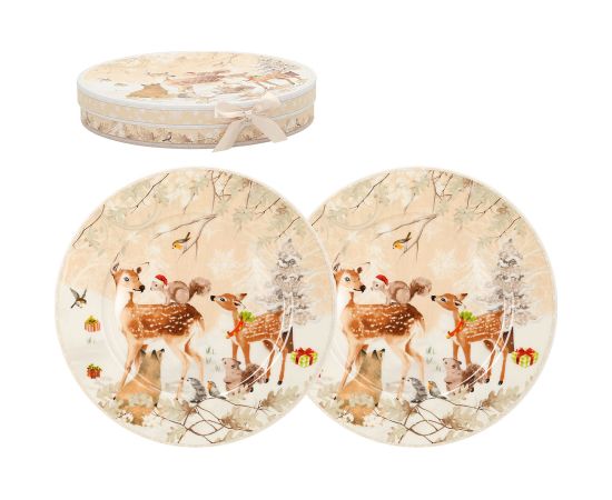 Plates MIA DEER 2pcs D25cm, in gift box