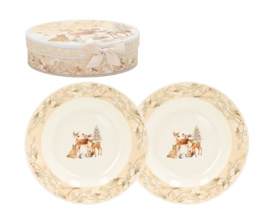 Plates MIA DEER 2pcs D20cm, in a gift box