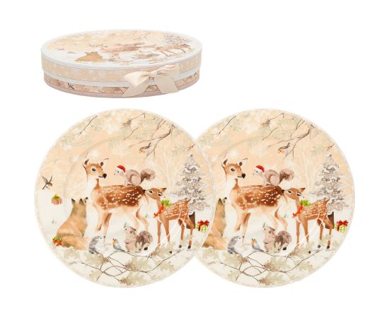 Plates MIA DEER 2pcs D19cm, in gift box