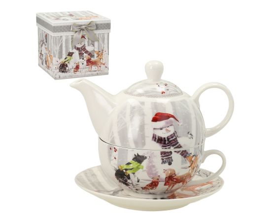 Jug with cup MIA SNOW 400/250ml, in gift box