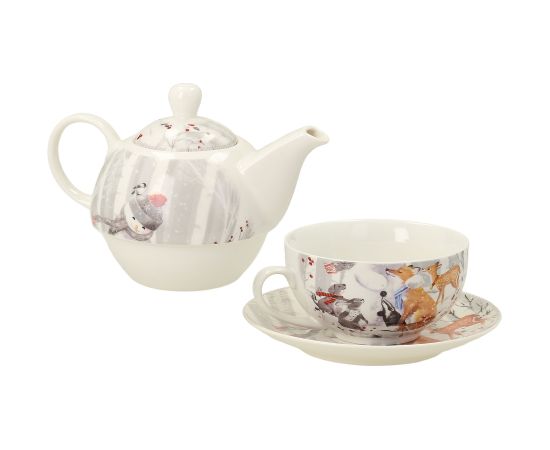 Jug with cup MIA SNOW 400/250ml, in gift box