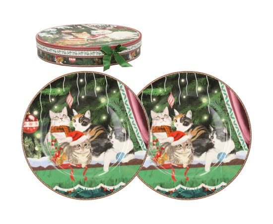 Plates MIA CATS 2pcs D25cm, in gift box