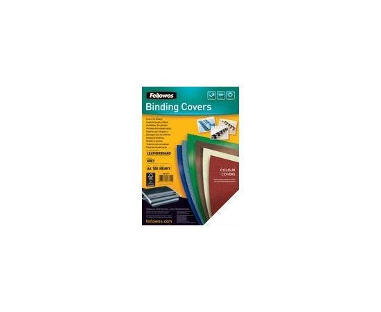 Fellowes Binding cover (leather pattern) DELTA A3 black - FSC, 100 pcs