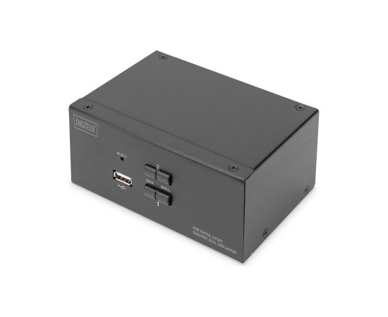 Digitus KVM Switch, 2-Port, Dual Display, 4K, DisplayPort | DS-12862