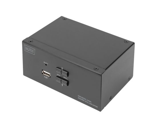 Digitus KVM Switch, 2-Port, Dual Display, 4K, DisplayPort | DS-12862