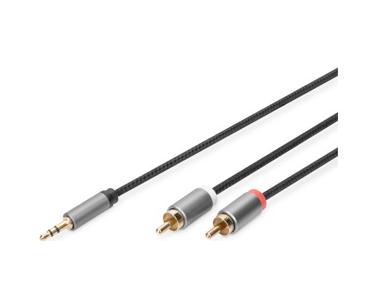 Digitus | Stereo 3.5mm to 2RCA Splitter Y, M to M | DB-510330-018-S | 3.5mm stereo | 2x RCA plug Digitus | Stereo 3.5mm to 2RCA Splitter Y, M to M | DB-510330-018-S | 3.5mm stereo | 2x RCA plug