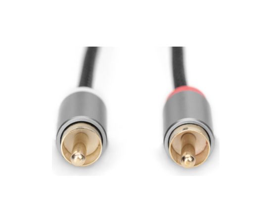 Digitus | Stereo 3.5mm to 2RCA Splitter Y, M to M | DB-510330-018-S | 3.5mm stereo | 2x RCA plug